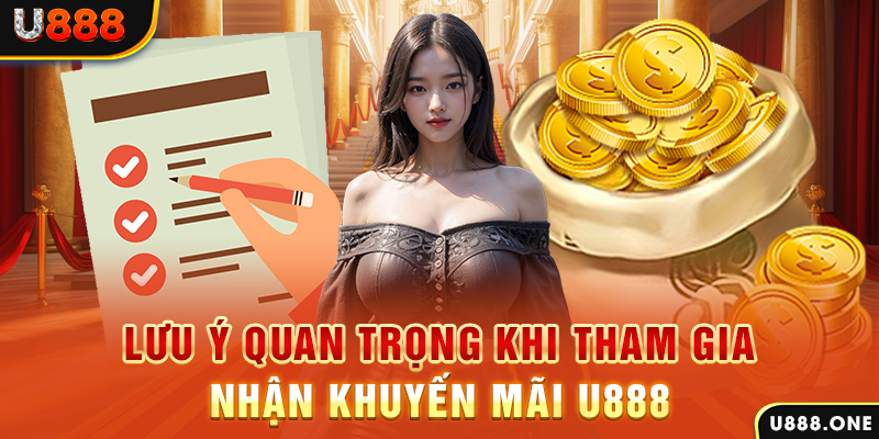 Lưu ý quan trọng khi tham gia nhận khuyến mãi U888